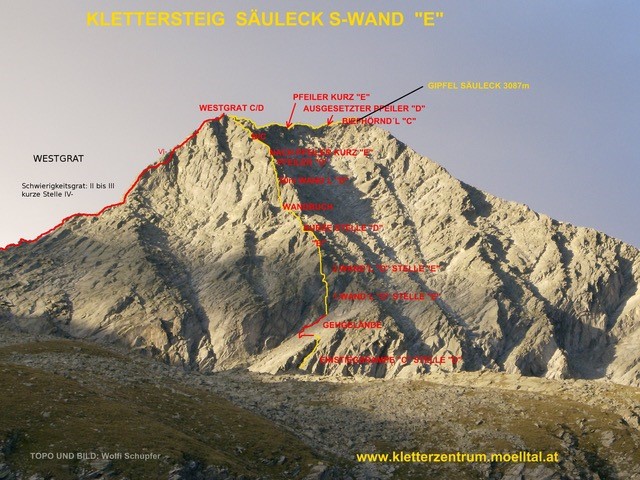 Klettersteig Säuleck S-Wand